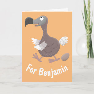 Cartão Funny dodo bird cartoon illustration