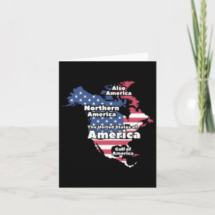 Cartão Funny Donald Trump American Flag Canadá
