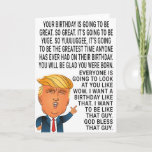 Cartão Funny Donald Trump Birthday<br><div class="desc">Engraçado Donald Trump Cartão de Aniversário "O Seu Aniversário Vai Ser Excelente E Seu Desafio" Perfeito Para Aniversário. Personalize Sua Própria Mensagem!</div>