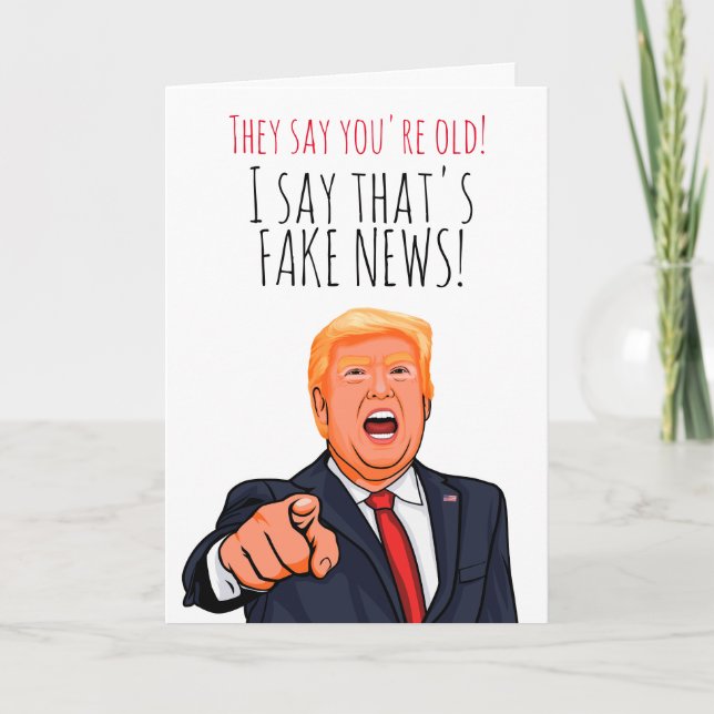 Cartão Funny Donald Trump Birthday (Frente)