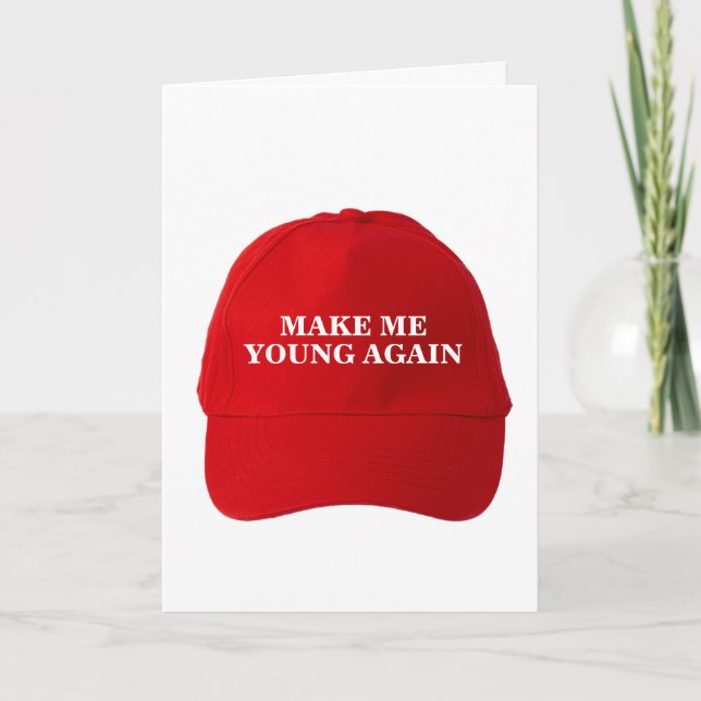 Cartão Funny Donald Trump MAGA Birthday (Frente)