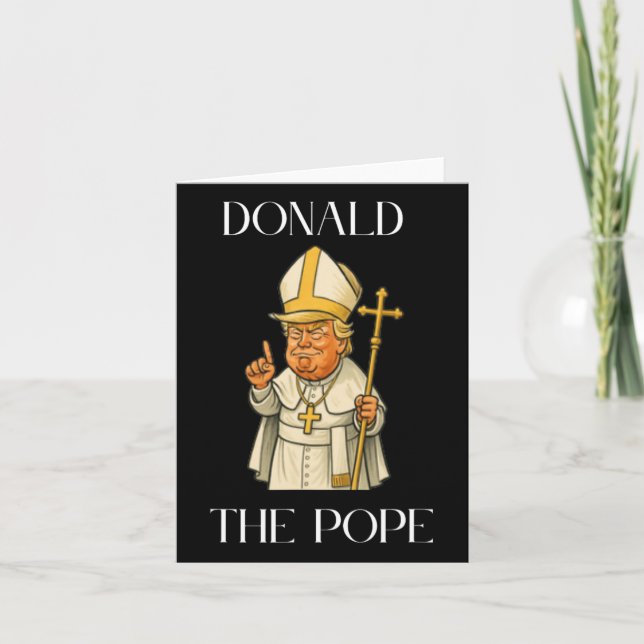 Cartão Funny Donald Trump Pope (Frente)
