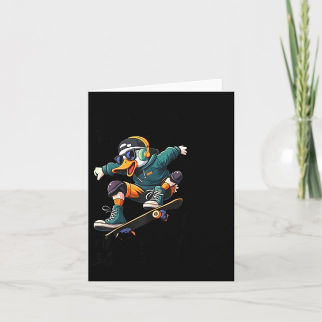 Cartão Funny Duck Graphic Tees Men Women Teens Funny Quot (Frente)