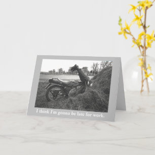 Cartão FUNNY/FAKE accident/customizable text Card
