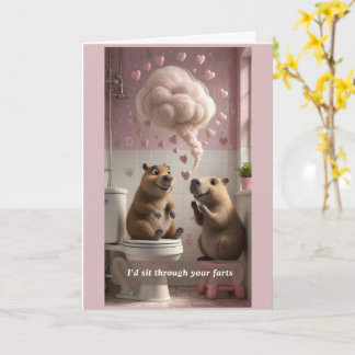 Cartão Funny Fart Valentine's Day Holiday Card