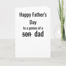 Cartão Funny Father's Day | A Genius of a Dad