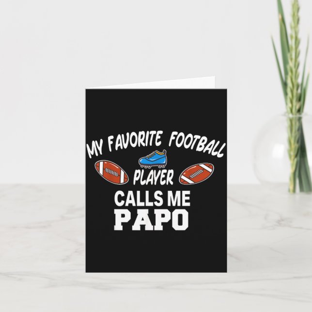 Cartão Funny Football Dad Pride Pa Fan Srts Family  (Frente)