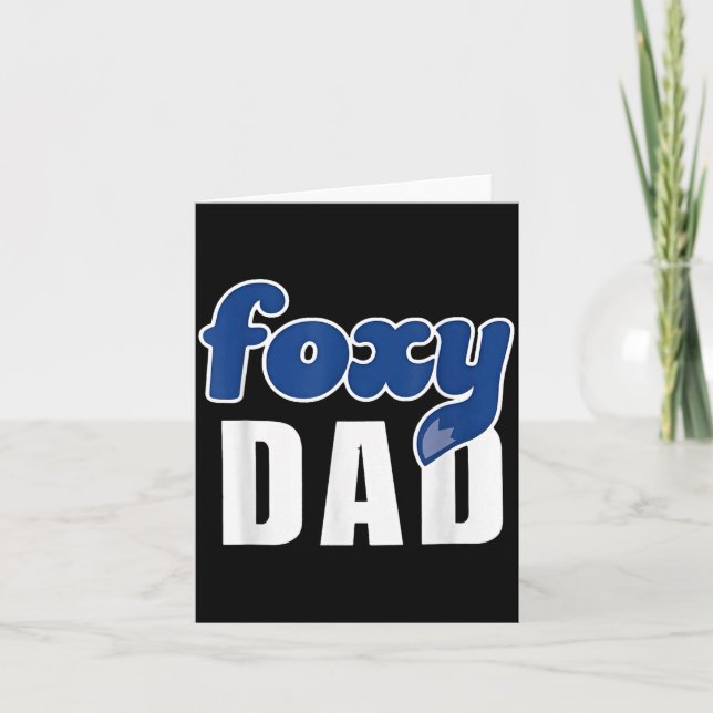 Cartão Funny Foxy Dad  (Frente)