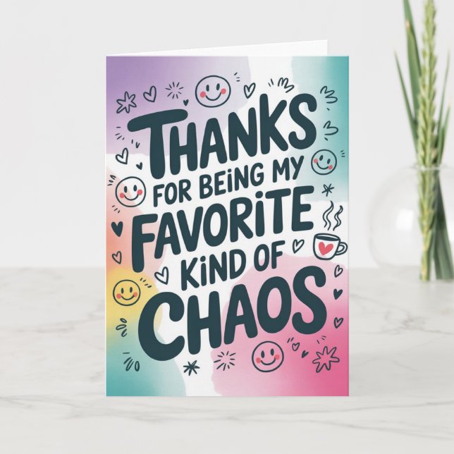 Cartão Funny Friend Thank You Card (Frente)