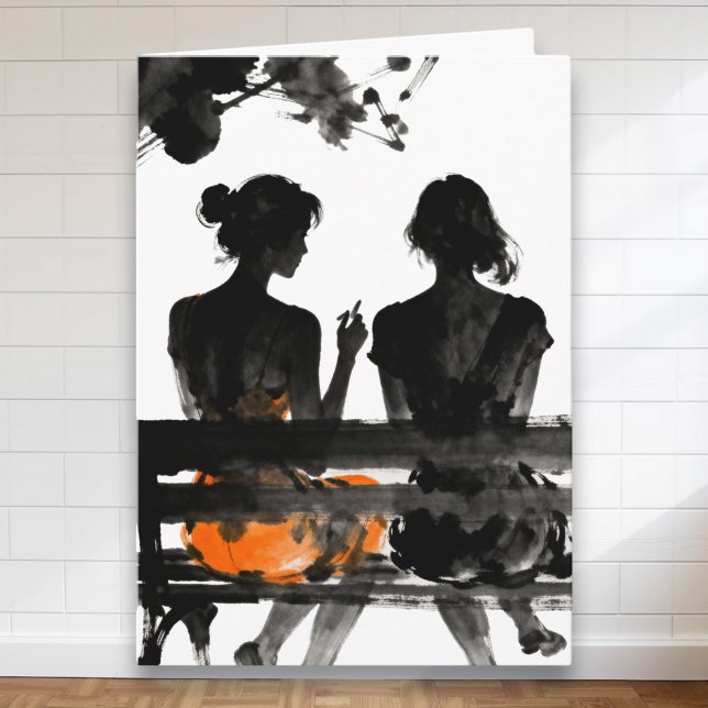 Cartão Funny Friendship Sarcasm | We Go Together (Criador carregado)