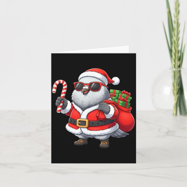 Cartão Funny Geon Christmas Santa Outfit Xmas Boys Girls  (Frente)