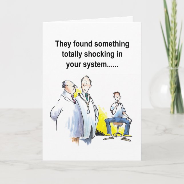 Cartão funny get well wish hospital patient (Frente)