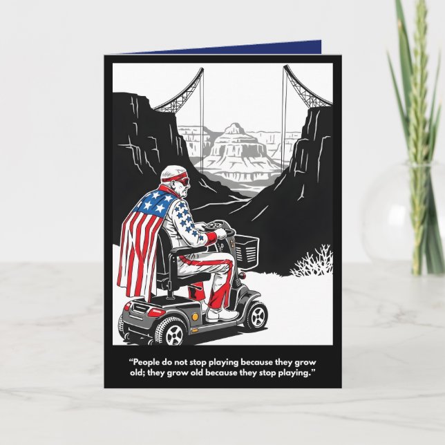 Cartão Funny getting older Birthday Card (Frente)