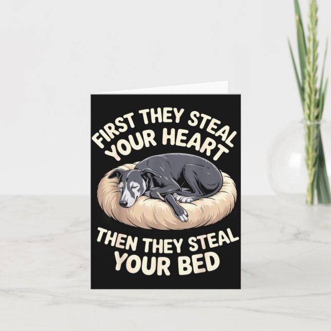 Cartão Funny Ghound Art For Men Women Kids Puppy Ghound L (Frente)