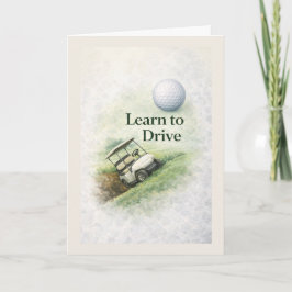Cartão Funny Golf Birthday Card | Learn to Drive Humor