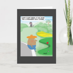 Cartão Funny Golf Card