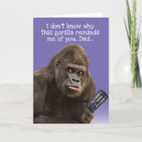 Funny Gorilla Com Dia de os pais De Controle Remot