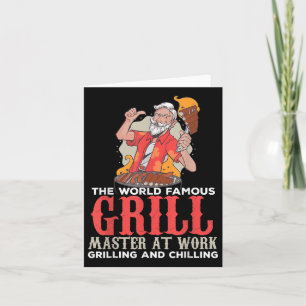 Cartão Funny Grill Master Churrasco Amadurece Foodies Che