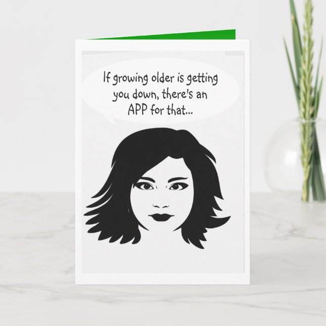 Cartão Funny  happy Birthday wish (Frente)