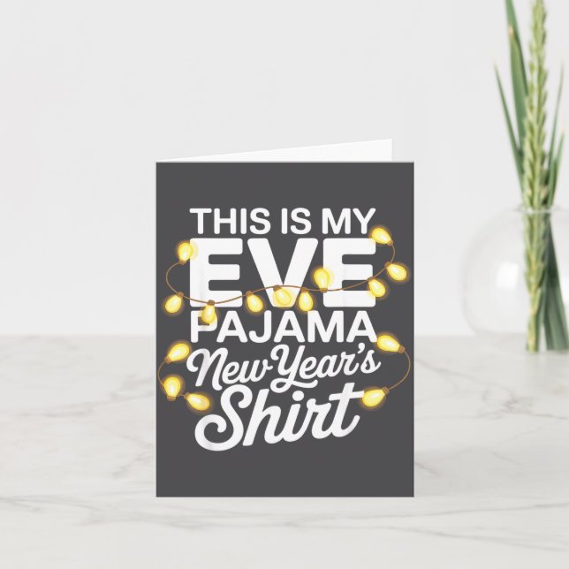 Cartão Funny Happy New Year 2026 This Is My New Year’s Ev (Frente)