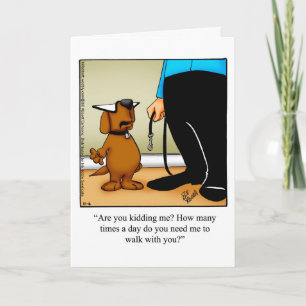 Cartão Funny Happy Pet Owner's Day Greeting Card