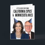 Cartão Funny Harris Walz Birthday - Especiarias e legal<br><div class="desc">Cartões e Designs de Saudação Política,  por PolitiCardz.com Designs,  para todas as ocasiões: Cartões de natal Políticos,  Cartões de Aniversário Políticos,  Cartões de Humor Políticos e Saudações Personalizadas. Compre os presentes e engrenagens políticos únicos em PolitiClothes.com Camisas políticas,  adesivos,  capuzes,  botões,  canecas,  sinais,  Posters e muito mais! www.PolitiCardz.com   www.PolitiClothes.com</div>