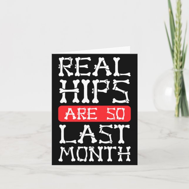 Cartão Funny Hip Replacement Bones Surgery Recovery  (Frente)