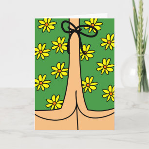 Cartão Funny Hospital Gown e Bumbum Sentem-se melhor em b