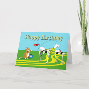 Cartão Funny hurdle Birthday