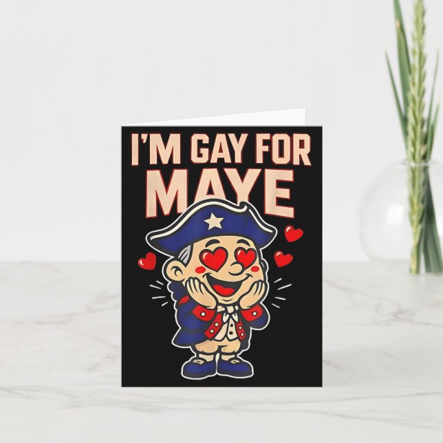 Cartão Funny I'm Gay For Maye  (Frente)