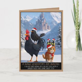 Cartão Funny innuendo Christmas