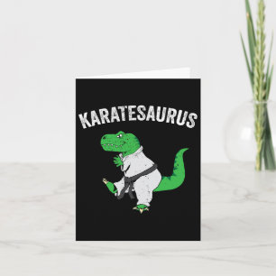 Cartão Funny Karate T Rex Dinossaur Cute Dino Artes Marci