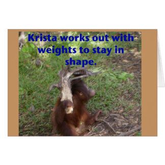 Cartão Funny Krista Orangutan