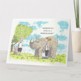 Cartão Funny Labradoodle