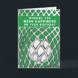 Cartão Funny Lacrosse Birthday<br><div class="desc">Cartão de aniversário criativo de lacrosse para jogador,  treinador de equipe ou fã de esporte.</div>
