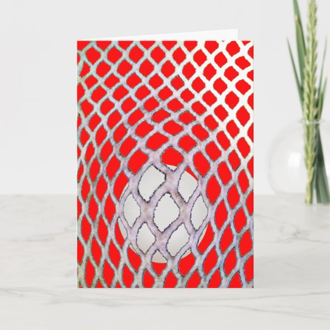 Cartão Funny Lacrosse Birthday (Frente)