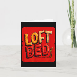 Cartão Funny loft bed speech costume 