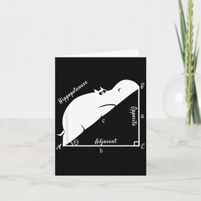 Cartão Funny Math Teacher,funny Hiptenuse,geometry Teache (Frente)