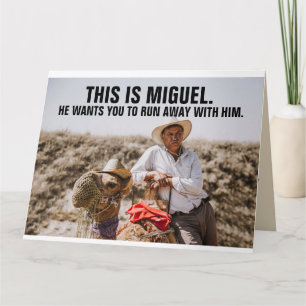 CARTÃO FUNNY MEXICAN GUY GIANT BIRTHDAY GREETING CARD