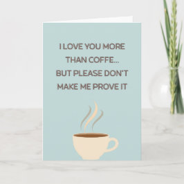 Cartão Funny Mother's Day Coffee Photo Card