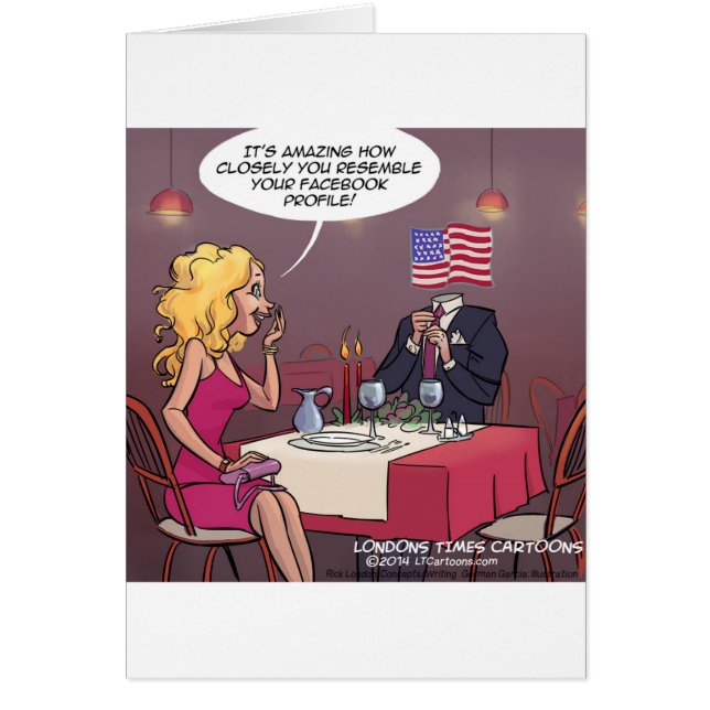 Cartão Funny Namorando de Mídia Social (Frente)