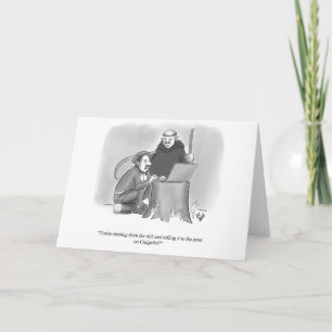 Cartão Funny New Yorker Style Blank Greeting Card