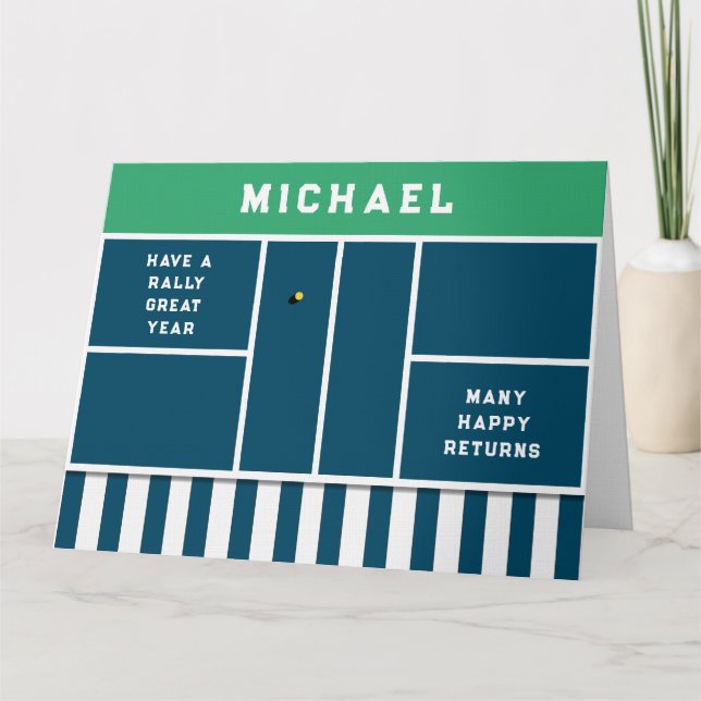 Cartão Funny Pickleball Birthday (Frente)