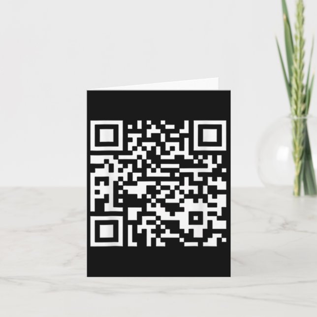 Cartão Funny Qr Presidente Trump Dance Code (em Byck) (Frente)
