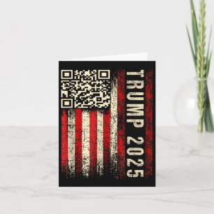 Cartão Funny Qr Presidente Trump Inauguration Day 2025 Da