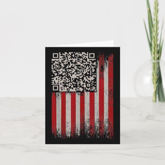 Cartão Funny Qr Trump Dance Code 1 (Frente)