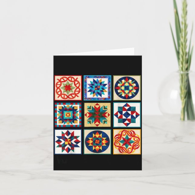 Cartão Funny Quilting Sewing Make A Quilt Patterns Quilte (Frente)