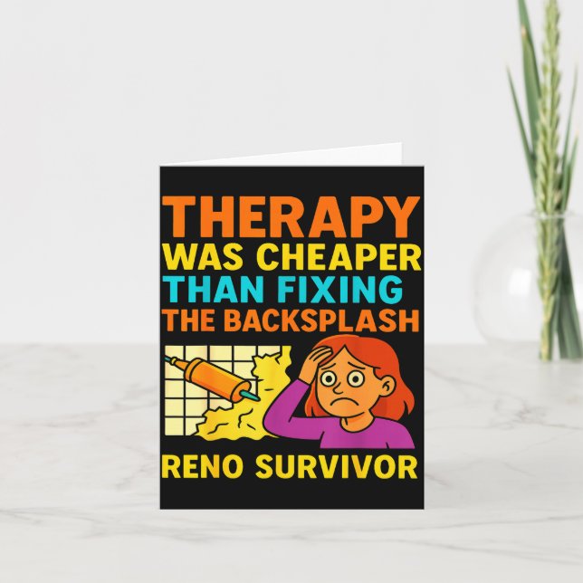 Cartão Funny Renovation Remodeling Diy Construction New H (Frente)