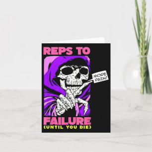 Cartão Funny Reps To Failure Weinclusive F