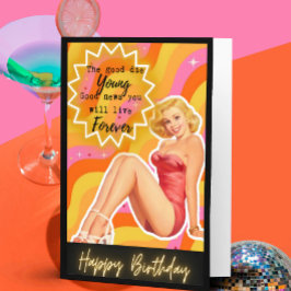Cartão Funny Retro Birthday Card Best Friend-Sassy-Foreve